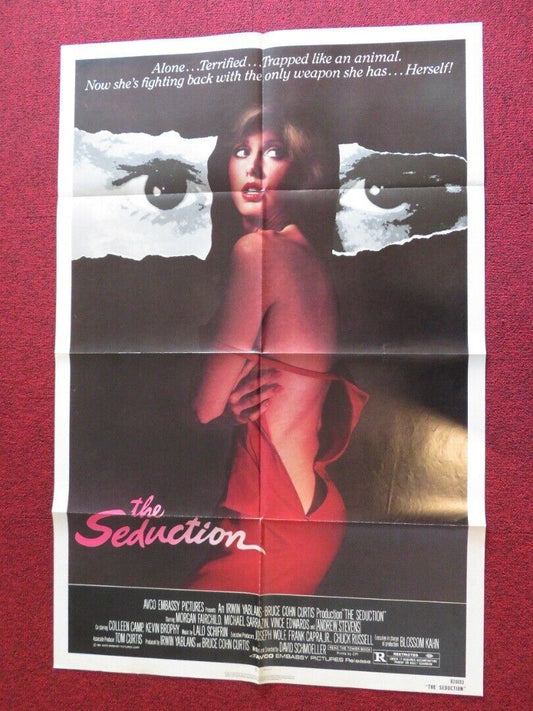 THE SEDUCTION FOLDED US ONE SHEET POSTER MORGAN FAIRCHILD MICHAEL SARRAZIN 1981 - Rendezvous Cinema