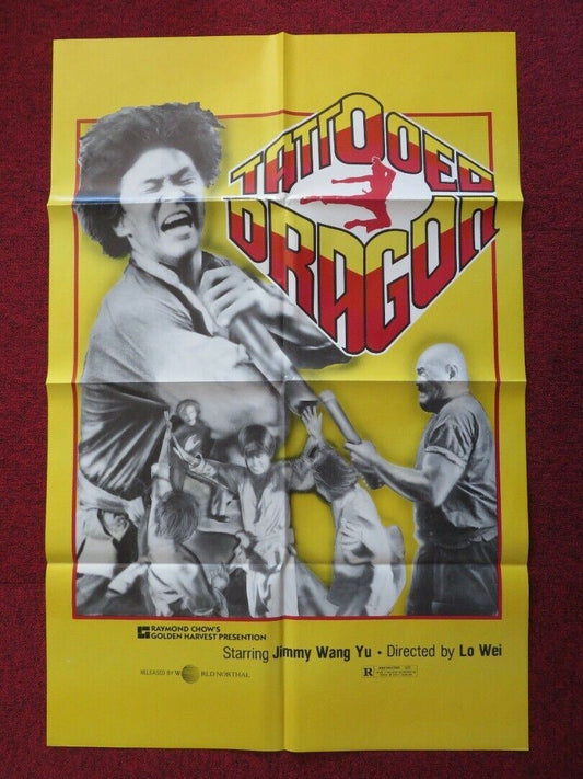 TATTOOED DRAGON - KUNG FU FOLDED US ONE SHEET POSTER JIMMY WANG YU 1973/1981 - Rendezvous Cinema