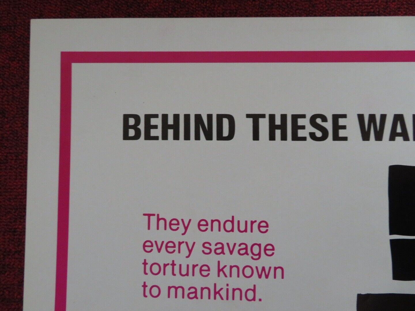 DEATH CHAMBER / SHAOLIN TEMPLE - KUNG FU US ONE SHEET ROLLED POSTER 1981 - Rendezvous Cinema