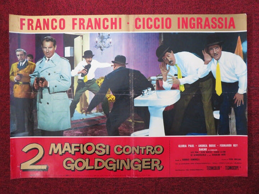 2 MAFIOSI CONTRO GOLDGINGER / THE AMAZING DOCTOR G - C ITALIAN FOTOBUSTA POSTER