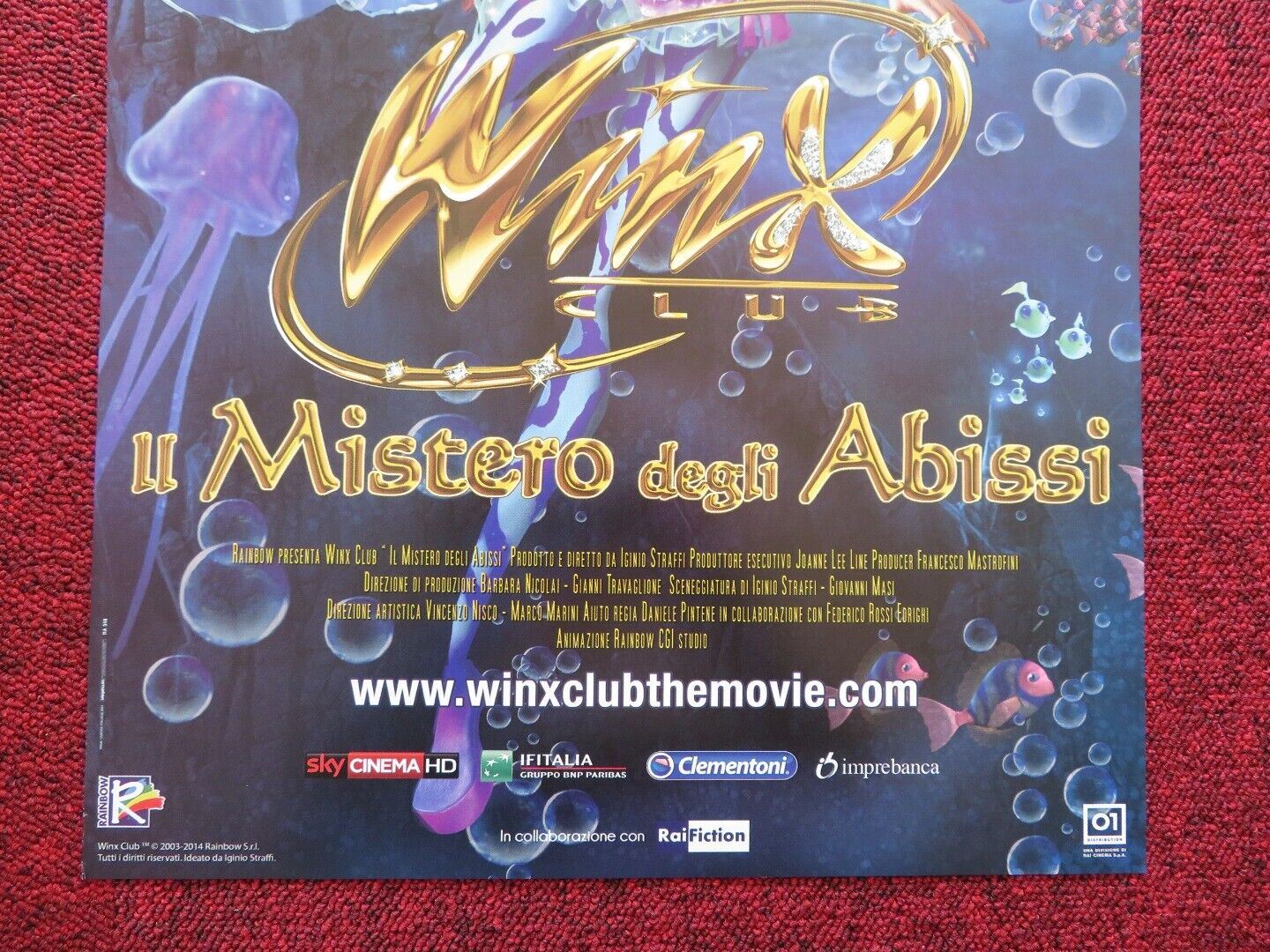 WINX CLUB: THE MYSTERY OF THE ABYSS ITALIAN LOCANDINA (27"x12.5") POSTER 2014 - Rendezvous Cinema