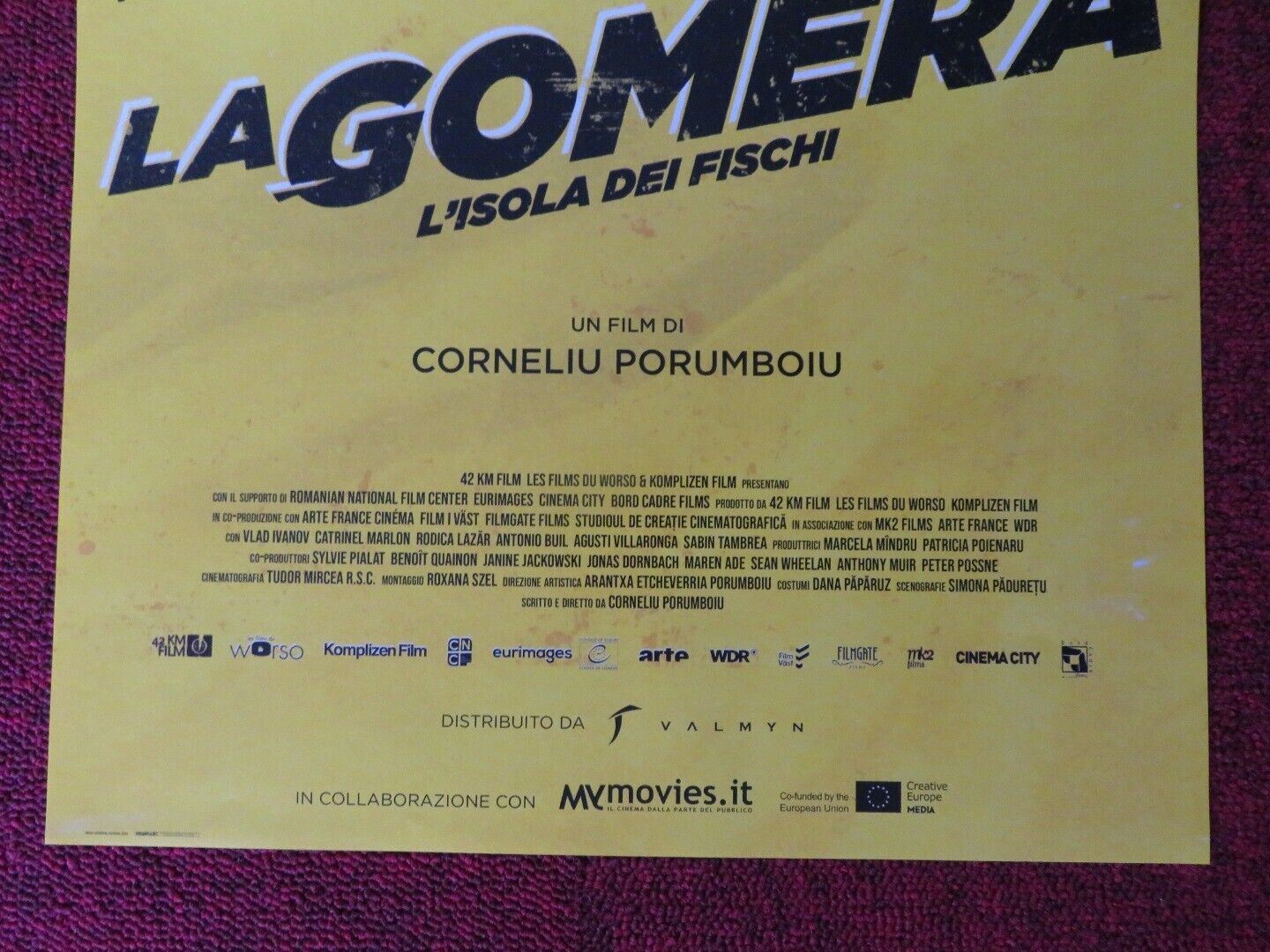 THE WHISTLERS ITALIAN LOCANDINA (26.5"x12.5") POSTER CATRINEL MARLON 2020 - Rendezvous Cinema