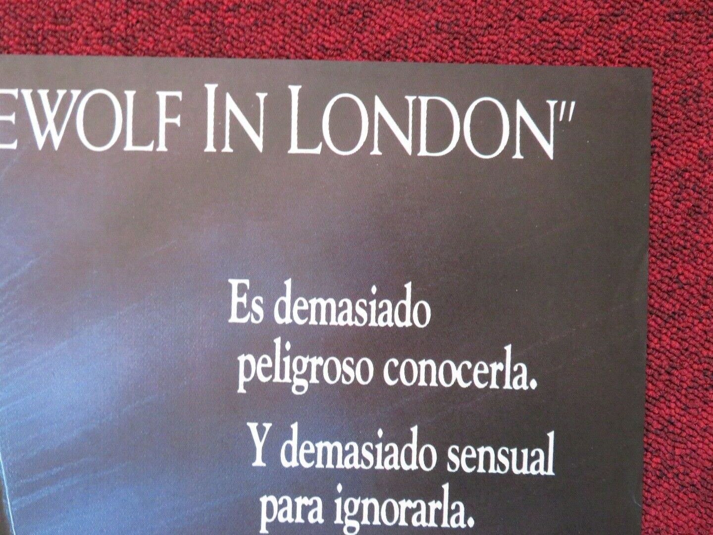 INNOCENT BLOOD ARGENTINA ONE SHEET POSTER JOHN LANDIS ANNE PARILLAUD 1992 - Rendezvous Cinema