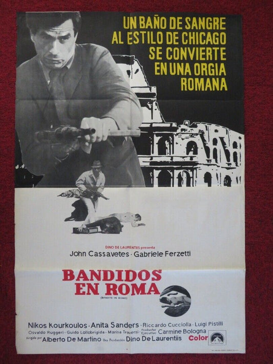 BANDITS IN ROME / BANDITOS EN ROMA ARGENTINA ONE SHEET POSTER JOHN CASSAVETES