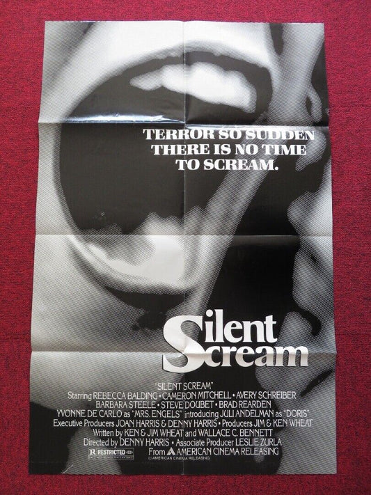 THE SILENT SCREAM FOLDED US ONE SHEET POSTER REBECCA BALDING 1979 - Rendezvous Cinema