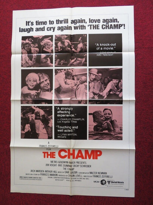 THE CHAMP US ONE SHEET POSTER JON VOIGT 1980