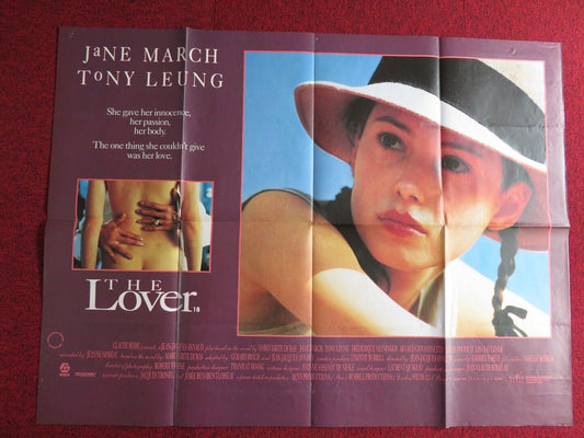 THE LOVER UK QUAD POSTER JEANNE MOREAU JANE MARCH 1992