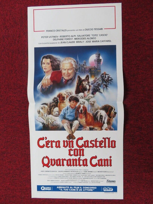 CERA UN CASTELLO CON QUARANTA CANI ITALIAN LOCANDINA (27.5"x13") POSTER 1990 - Rendezvous Cinema