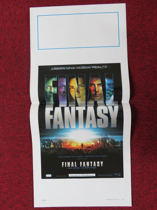 FINAL FANTASY - THE SPIRITS WITHIN ITALIAN LOCANDINA (27.5"x13") POSTER 2001 - Rendezvous Cinema