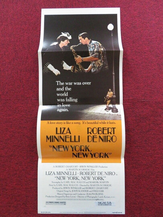 NEW YORK, NEW YORK FOLDED US INSERT (14"x 36") POSTER  LIZA MINNELLI DE NIRO '77