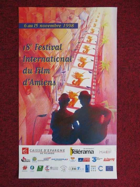 18TH AMIENS INTERNATIONAL FILM FESTIVAL FRENCH MINI (13.5" X 24") POSTER 1998