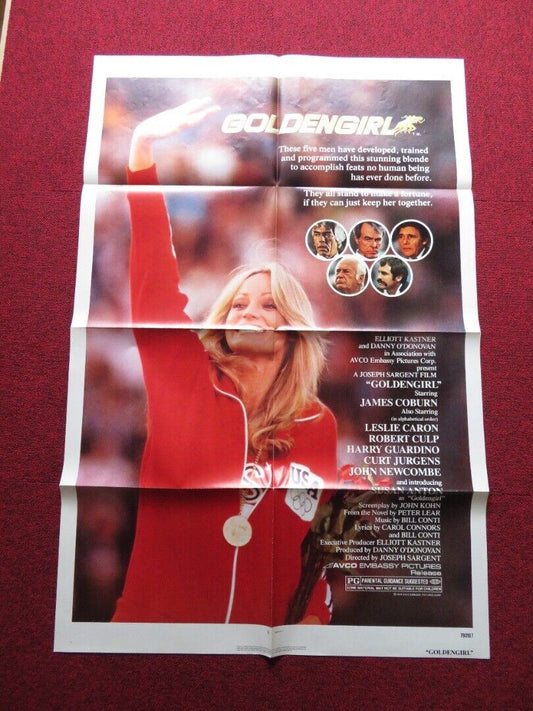 GOLDENGIRL FOLDED US ONE SHEET POSTER JAMES COBURN SUSAN ANTON 1979 - Rendezvous Cinema