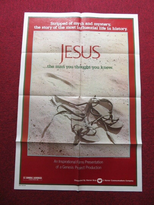 THE JESUS FILM FOLDED US ONE SHEET POSTER BRIAN DEACON 1979