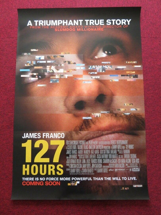 127 HOURS US ONE SHEET ROLLED POSTER JAMES FRANCO DANNY BOYLE 2010