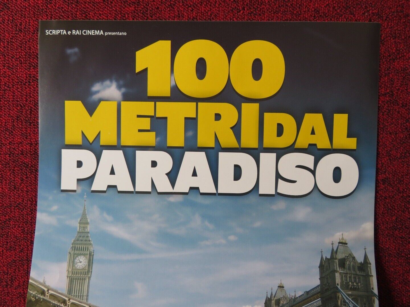 100 METRIDAL PARADISO  ITALIAN LOCANDINA (26.5"x12.5") POSTER A BERGAMASCHI 2012