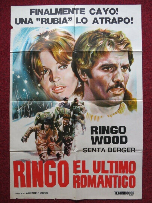 L'AMANTE DELL ORSA MAGGIORE FOLDED ARGENTINA POSTER RINGO WOOD SENTA BERGER 1971 - Rendezvous Cinema