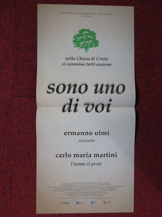 SONO UNO DI VOI ITALIAN LOCANDINA (26.5"x12.5") POSTER CARLO MARIA MARTINI  2017