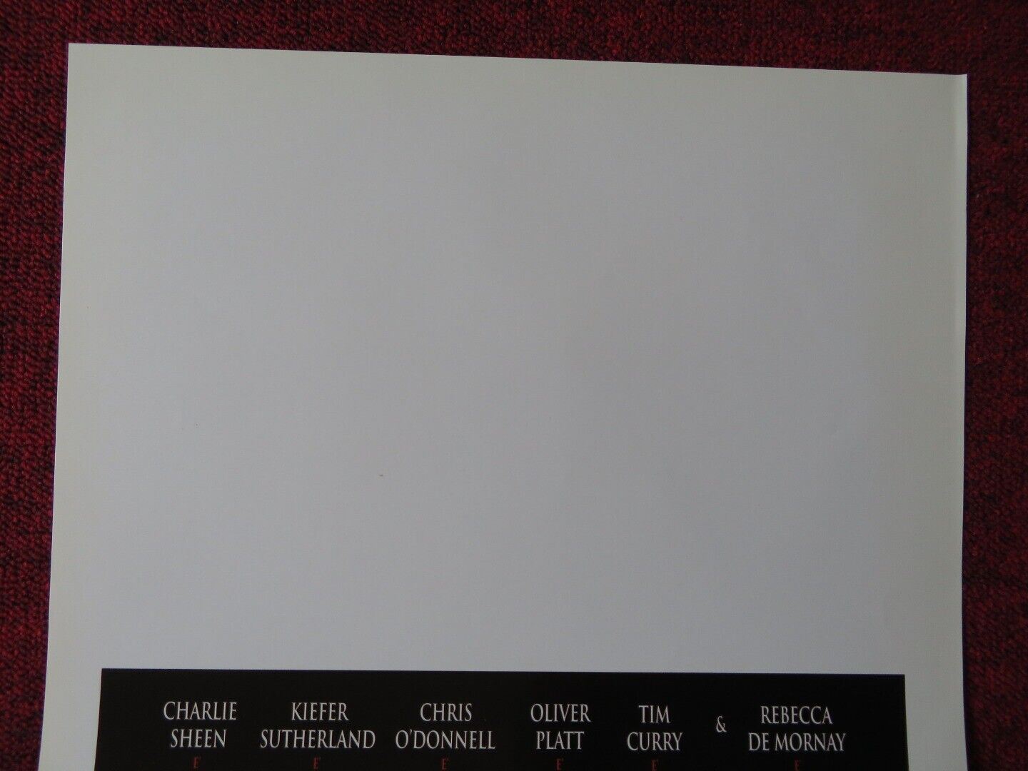 THE THREE MUSKETEERS ITALIAN LOCANDINA (27.5"x13") POSTER CHARLIE SHEEN 1994 - Rendezvous Cinema