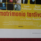 LATE MARRIAGE  ITALIAN LOCANDINA (27.5"x13") POSTER LIONIR ASHKENAZI 2001
