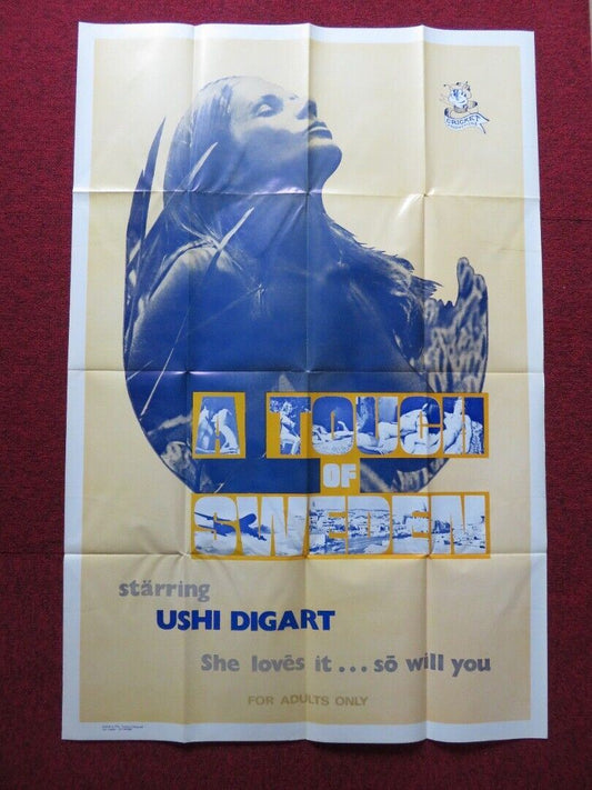 A TOUCH OF SWEDEN FOLDED US ONE SHEET POSTER USCHI DIGARD STARLYN SIMONE 1971