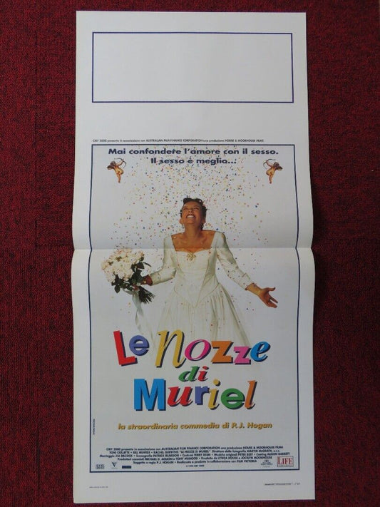 MURIEL'S WEDDING ITALIAN LOCANDINA (27.5"x13") POSTER TONI COLETTE 1995