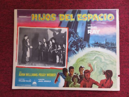 THE SPACE CHILDREN MEXICAN LOBBY CARD MICHEL RAY ADAM WILLIAMS 1958