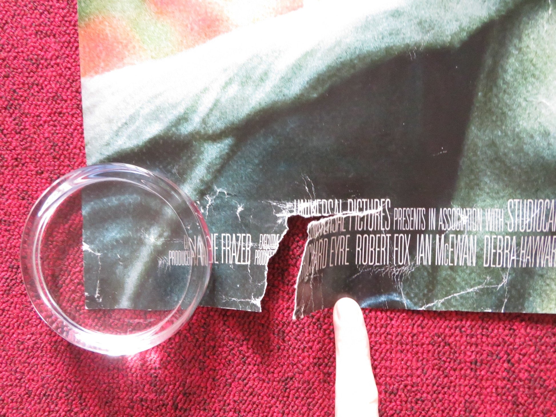 ATONEMENT UK QUAD ROLLED POSTER KEIRA KNIGHTLEY JAMES MCAVOY 2007 Rendezvous Cinema Movie posters