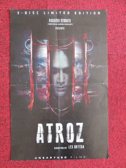 ATROZ U.S MINI (17"x 11") POSTER DAVID ABOUSAFFY ABIGAIL BONILLA 2015 Movie posters