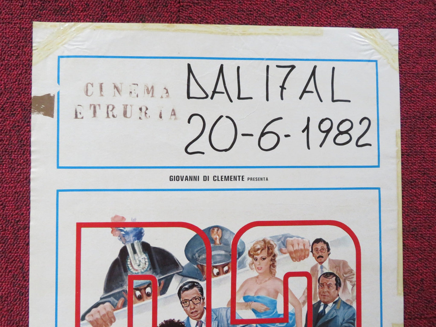 ATTENTI A QUEI P2 ITALIAN LOCANDINA POSTER PIPPO FRANCO GIORGIO PORCARDO 1982 Rendezvous Cinema Movie posters