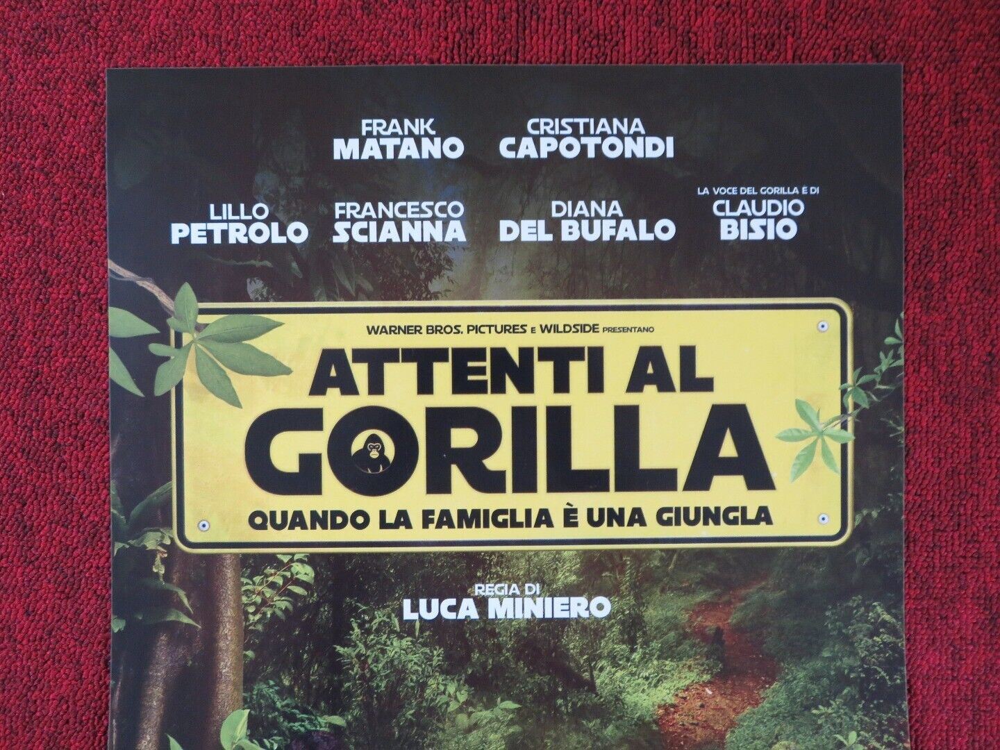 ATTENTI AL GORILLA ITALIAN LOCANDINA (26.5"x12.5") POSTER FRANK MATANO 2019 Rendezvous Cinema Movie posters