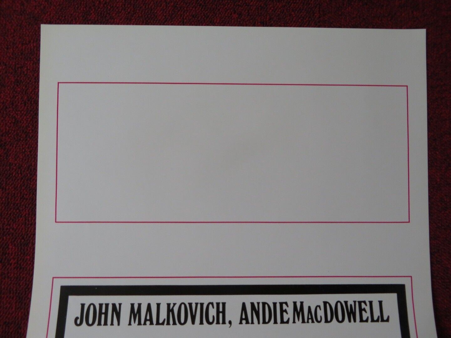 ATTENTI AL LADRO! ITALIAN LOCANDINA (27.5"x13") POSTER JOHN MALKICICH 1991 Movie posters