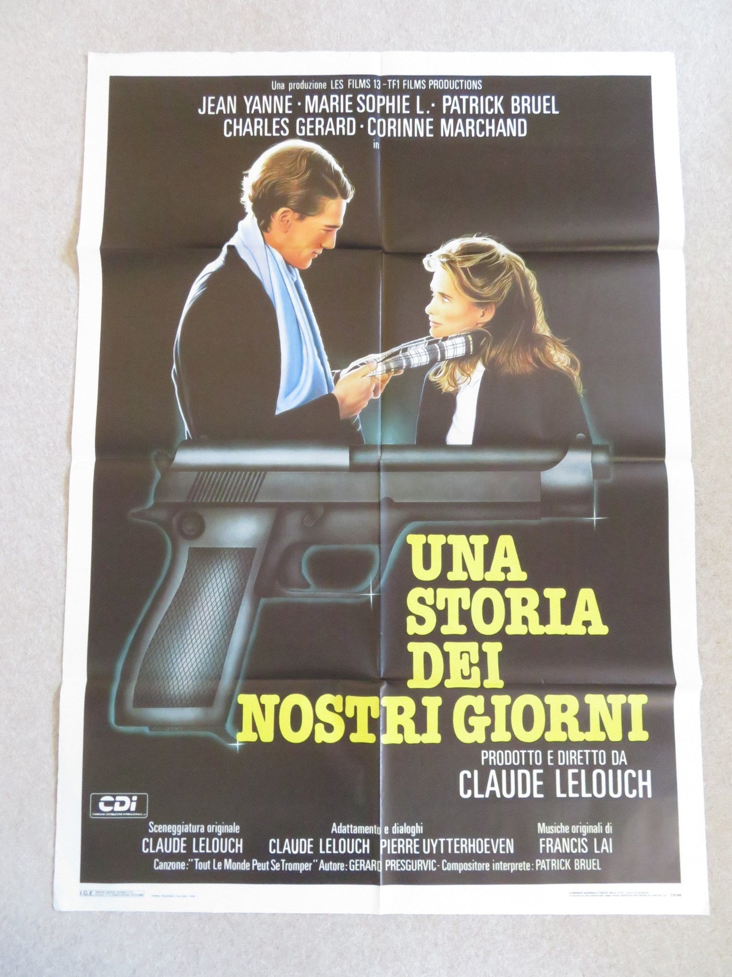 ATTENTION BANDITS ITALIAN 2 FOGLIO POSTER JEAN YANNE MARIE SOPHIE L. 1987 Rendezvous Cinema Movie posters