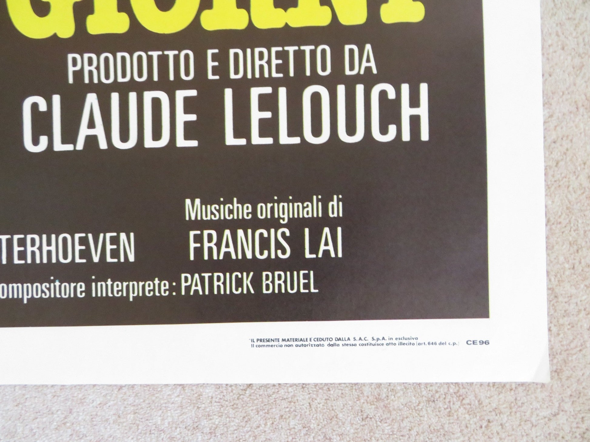 ATTENTION BANDITS ITALIAN 2 FOGLIO POSTER JEAN YANNE MARIE SOPHIE L. 1987 Rendezvous Cinema Movie posters