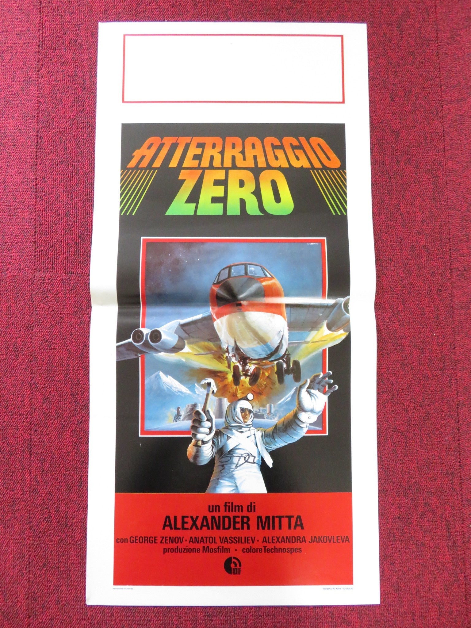 ATTERRAGGIO ZERO ITALIAN LOCANDINA POSTER GEORGE ZENOV ANATOL VASSILIEV 1980 Rendezvous Cinema Movie posters