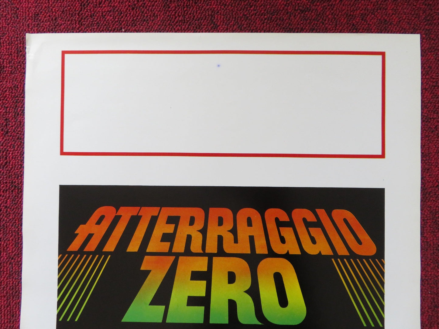ATTERRAGGIO ZERO ITALIAN LOCANDINA POSTER GEORGE ZENOV ANATOL VASSILIEV 1980 Rendezvous Cinema Movie posters