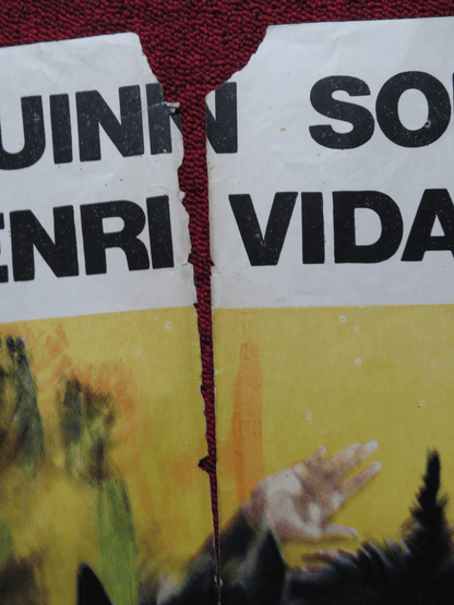 ATTILA FOLDED ARGENTINA ONE SHEET POSTER ANTHONY QUINN SOPHIA LOREN 1954 Rendezvous Cinema Movie posters