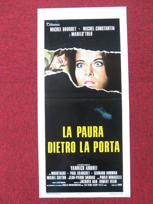 AU - DELA DE LA PEUR ITALIAN LOCANDINA POSTER MICHEL BOUQUET M. CONSTANTIN 1975 Rendezvous Cinema Movie posters