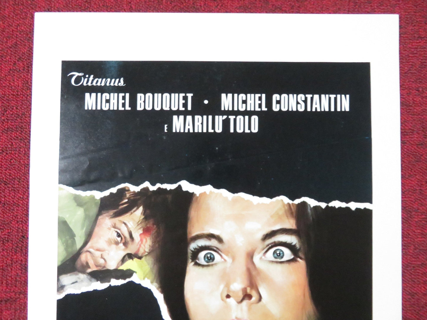 AU - DELA DE LA PEUR ITALIAN LOCANDINA POSTER MICHEL BOUQUET M. CONSTANTIN 1975 Rendezvous Cinema Movie posters
