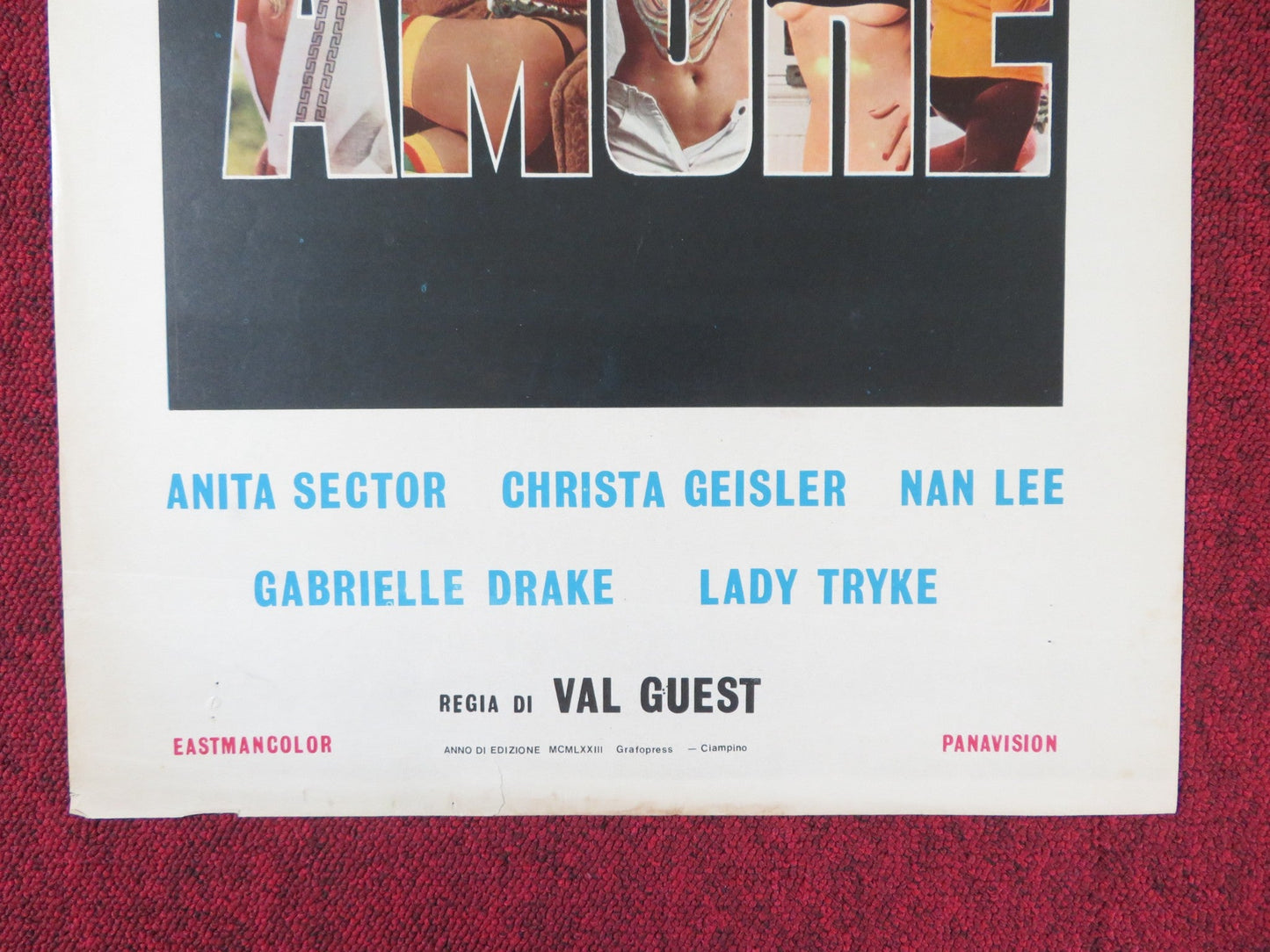 AU PAIR GIRLS ITALIAN LOCANDINA POSTER ASTRID FRANK JOHNNY BRIGGS 1972 Rendezvous Cinema Movie posters