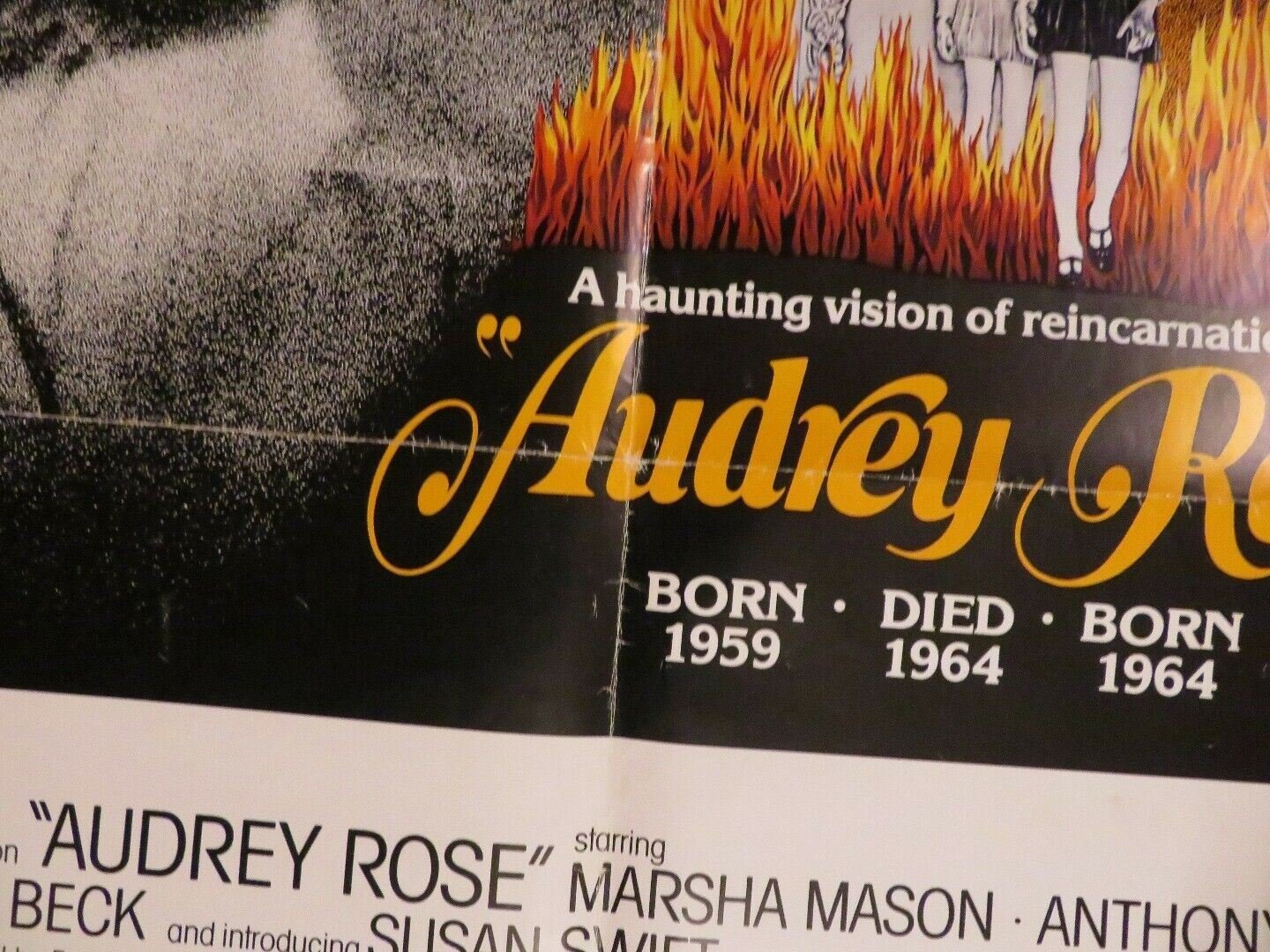 AUDREY ROSE US ONE SHEET POSTER MARSHA MASON ANTHONY HOPKINS 1977 Movie posters