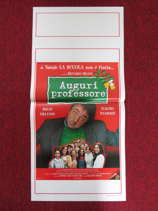 AUGURI PROFESSORE ITALIAN LOCANDINA POSTER SILVIO ORLANDO CLAUDIA PANDOLFI 1997 Rendezvous Cinema Movie posters