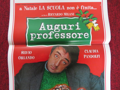 AUGURI PROFESSORE ITALIAN LOCANDINA POSTER SILVIO ORLANDO CLAUDIA PANDOLFI 1997 Rendezvous Cinema Movie posters