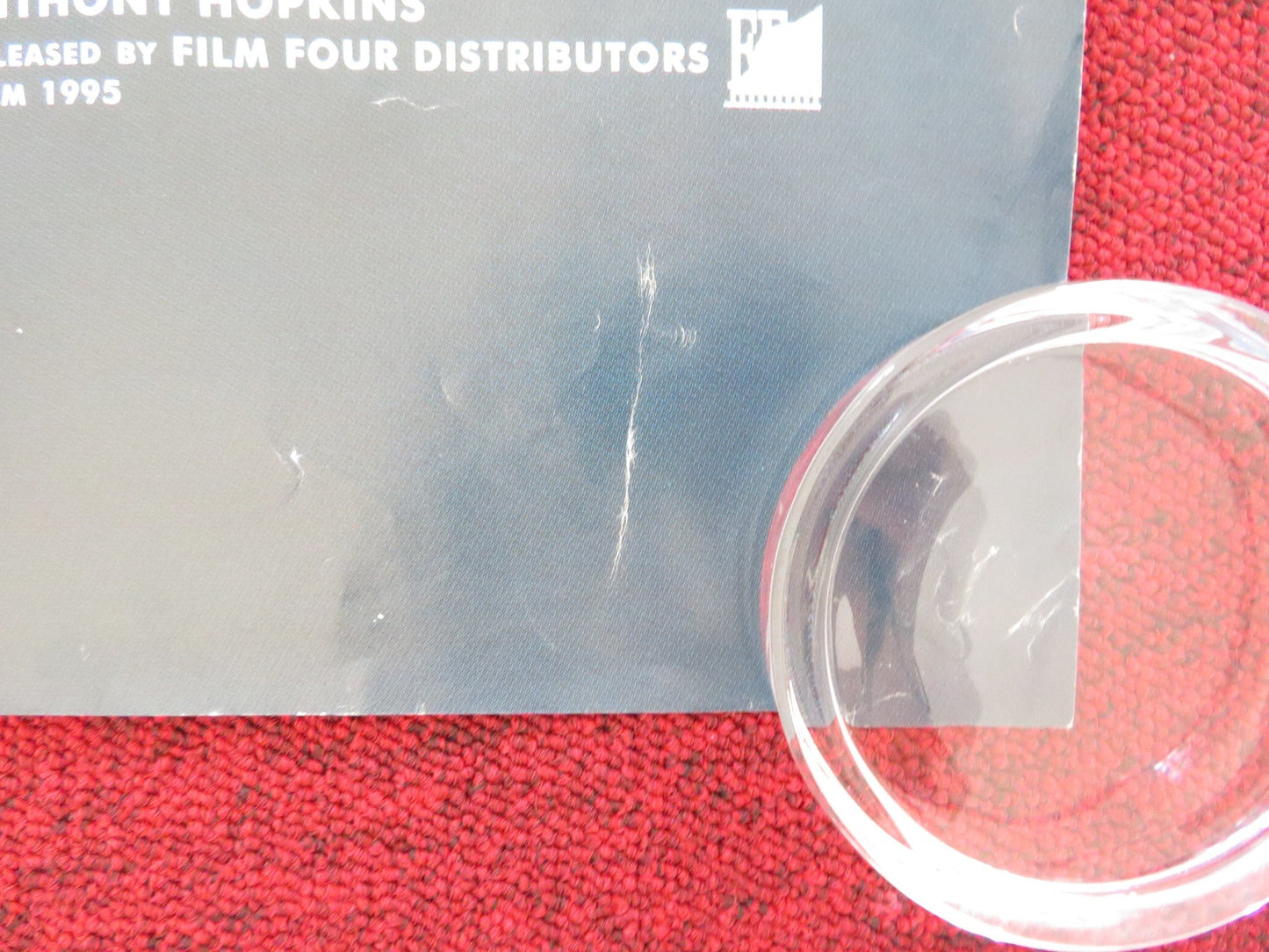 AUGUST UK QUAD (30"x 40") ROLLED POSTER ANTHONY HOPKINS LESLIE PHILLIPS 1996 Rendezvous Cinema Movie posters