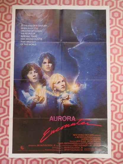 AURORA ENCOUNTER FOLDED US ONE SHEET POSTER JACK ELAM PETER BROWN 1986 - Rendezvous Cinema