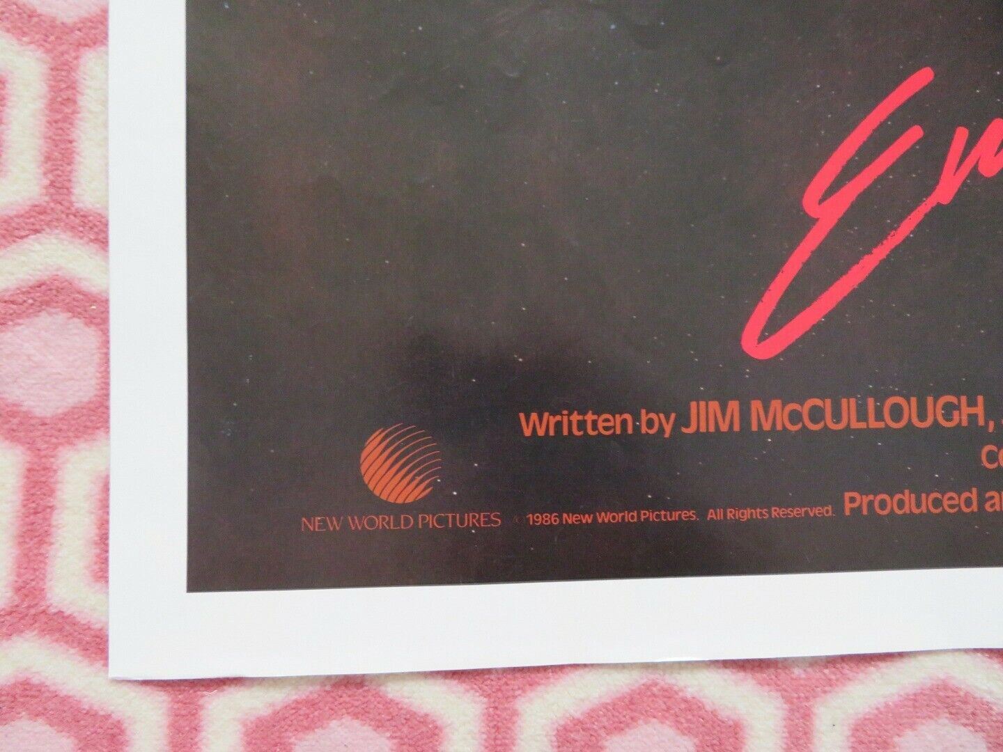 AURORA ENCOUNTER FOLDED US ONE SHEET POSTER JACK ELAM PETER BROWN 1986 - Rendezvous Cinema