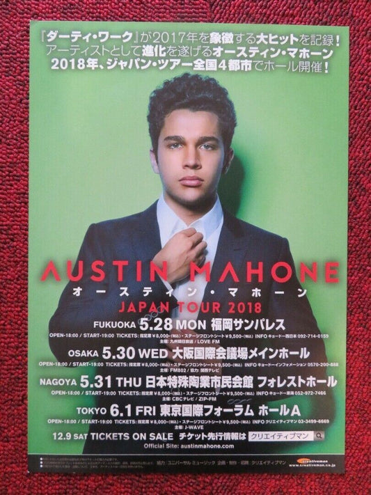 AUSTIN MAHONE - JAPAN TOUR JAPANESE MUSIC TOUR GIG POSTER 2018 - Rendezvous Cinema