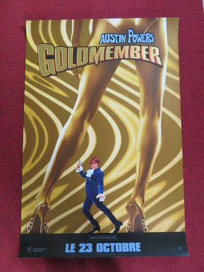 AUSTIN POWERS GOLDMEMBER FRENCH ONE SHEET ROLLED POSTER MIKE MYERS 2002 Movie posters