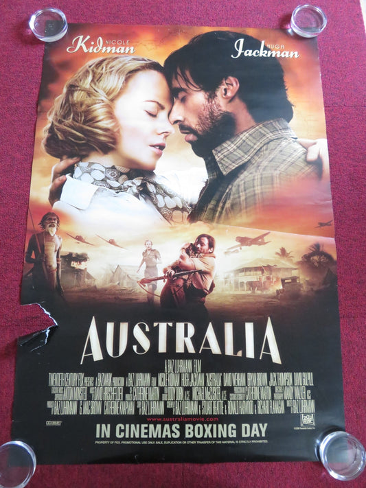 AUSTRALIA US ONE SHEET ROLLED POSTER NICOLE KIDMAN HUGH JACKMAN 2008 Rendezvous Cinema Movie posters