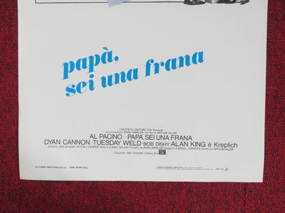AUTHOR! AUTHOR! ITALIAN LOCANDINA POSTER AL PACINO DYAN CANNON 1982 Rendezvous Cinema Movie posters