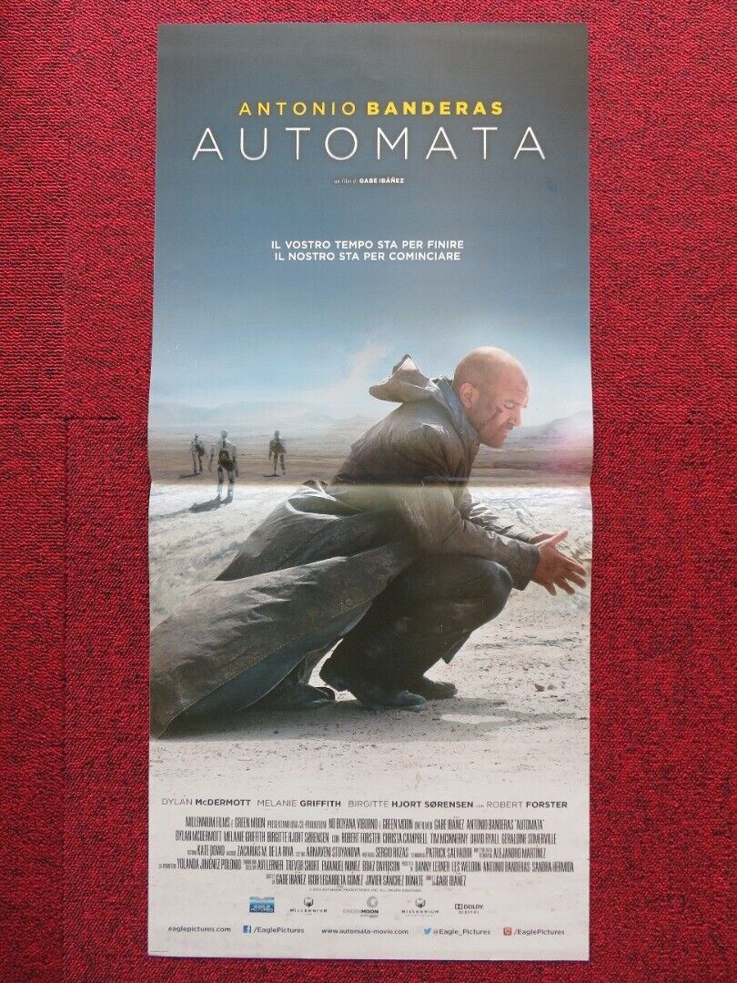 AUTOMATA ITALIAN LOCANDINA (27"x12.5") POSTER ANTONIO BANDERAS 2013 - Rendezvous Cinema